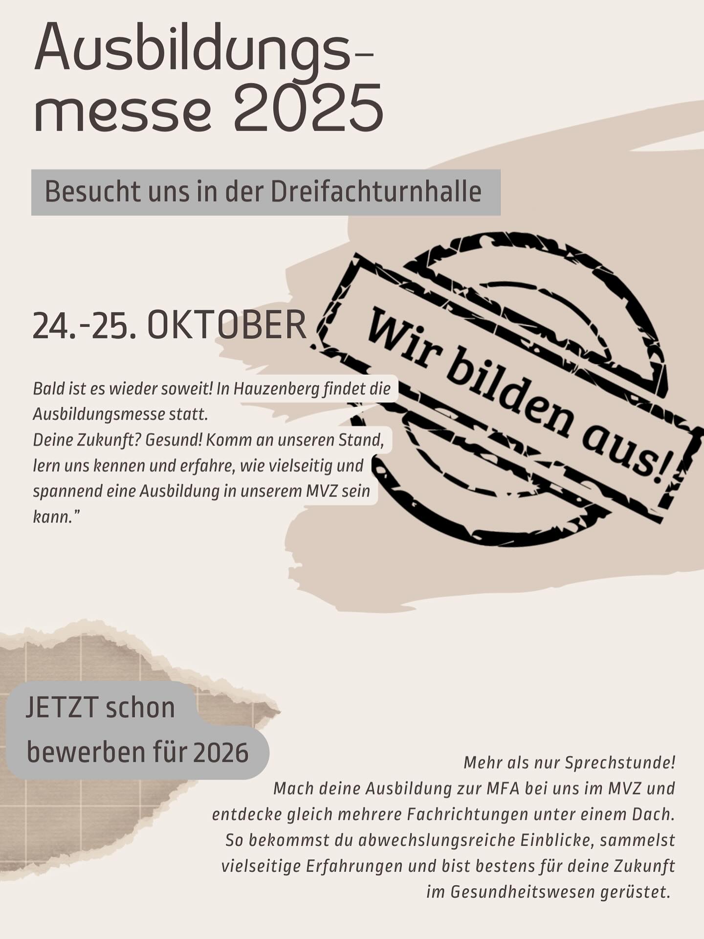 🎉 Die Ausbildungsmesse in Hauzenberg steht wieder vor der Tür – und wir sind natürlich auch wieder dabei! 🙌
Kommt vorbei, lernt uns kennen und entdeckt, was wir euch alles bieten können. ✨
Freut euch auf spannende Einblicke, coole Specials und jede Menge Infos rund um eure Ausbildungsmöglichkeiten. 🚀
Wir freuen uns auf euch!🤩#ausbildungsmesse #ausbildung #spassbeiderarbeit
