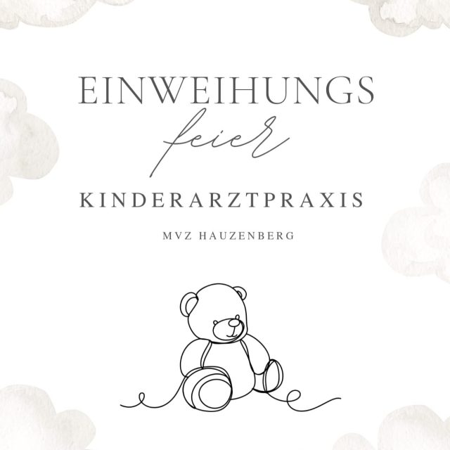 Letzten Dienstag durften wir die Einweihung unserer neuen Kinderarztpraxis feiern. 🎉
Wir wünschen dem gesamten Team viel Erfolg – ihr seid großartig! Wir freuen uns besonders über unsere neue Ärztin Dr. med. Birgit Schilling und unsere neue Mitarbeiterin Sabine.
Ab sofort sind wir von Montag - Freitag für euch da. Auf einen tollen Start und viele glückliche kleine Patient:innen! 💛#kinderarzt #neuepraxisräume #mvzhauzenberg